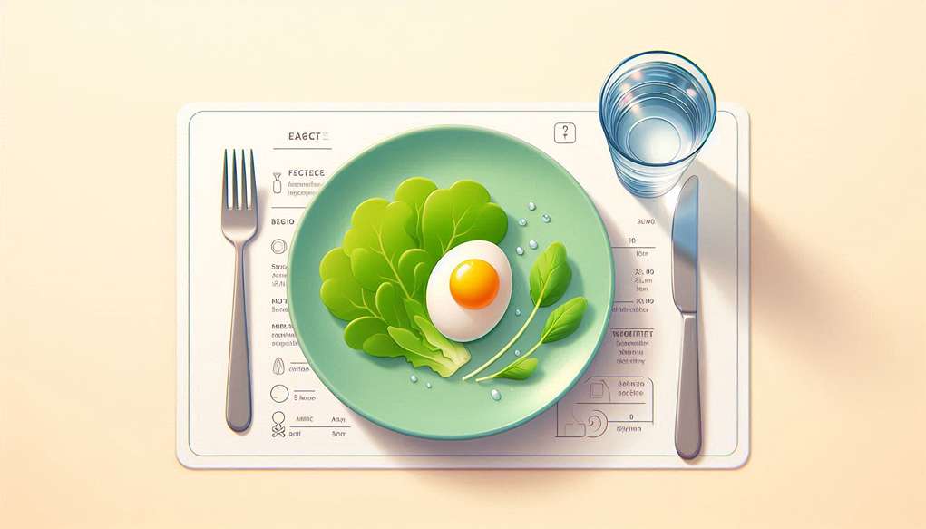 تصویری از بشقابی با مقدار کمی غذا در رژیم کانادایی