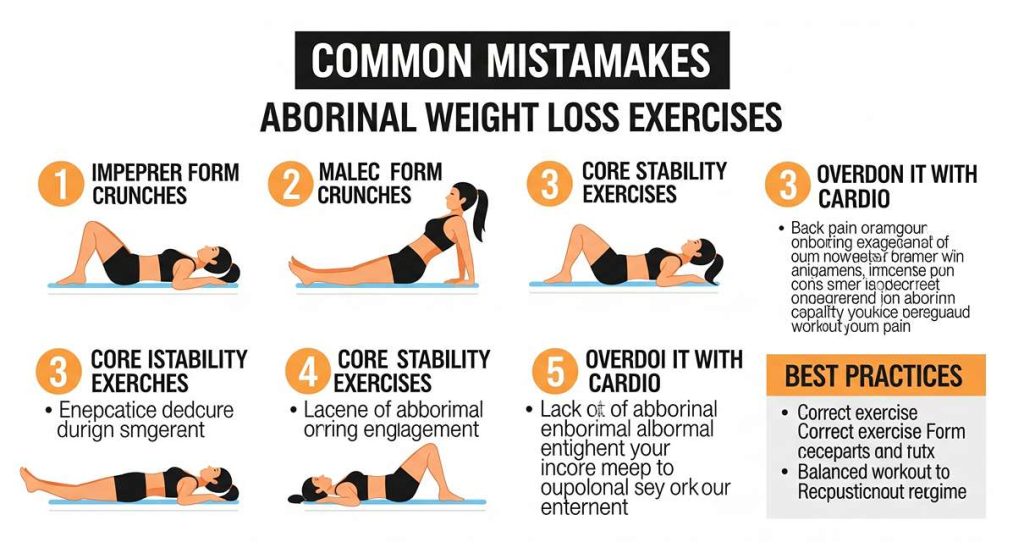 اشتباهات ورزش شکم