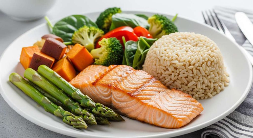 تغذیه سالم در کنار ورزش شکم