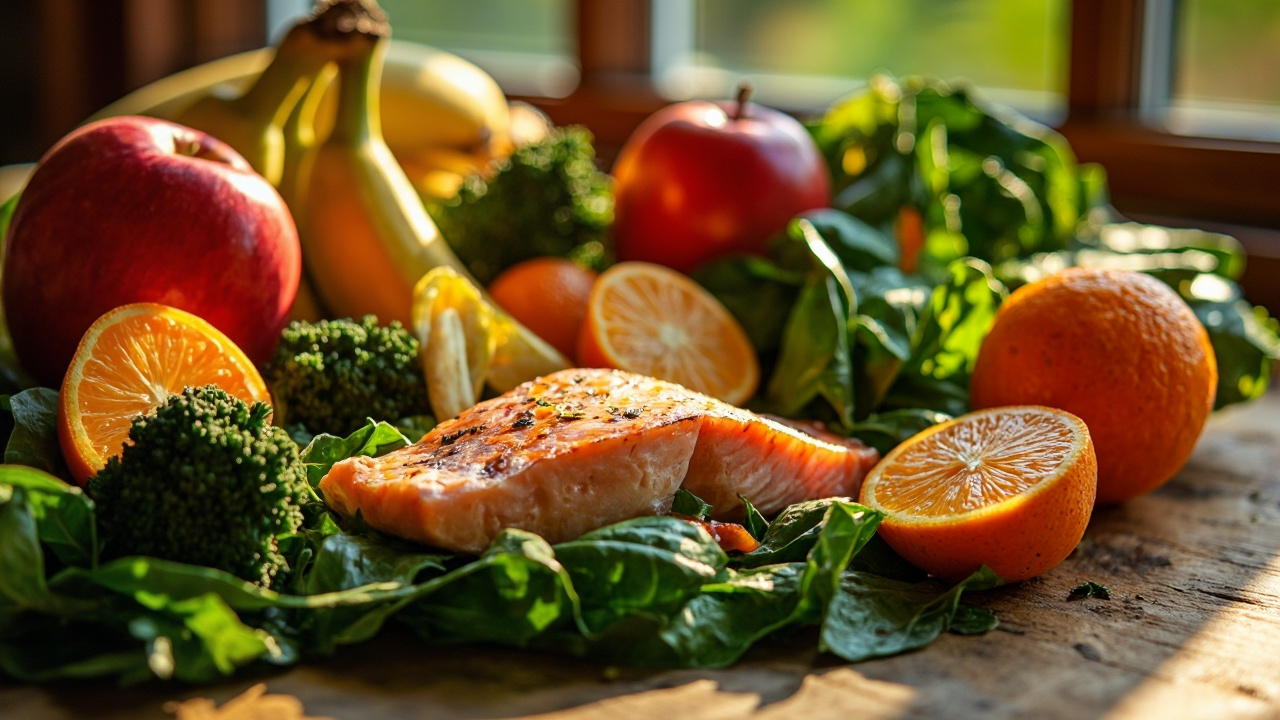 میوه ها، سبزیجات و ماهی سالمون مفید برای آسم