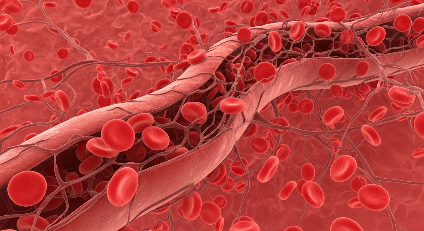 نمای میکروسکوپی غلظت خون و گلبول‌های قرمز