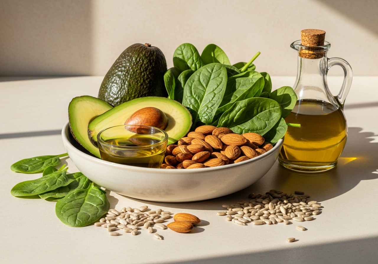 تنوع منابع غذایی ویتامین E