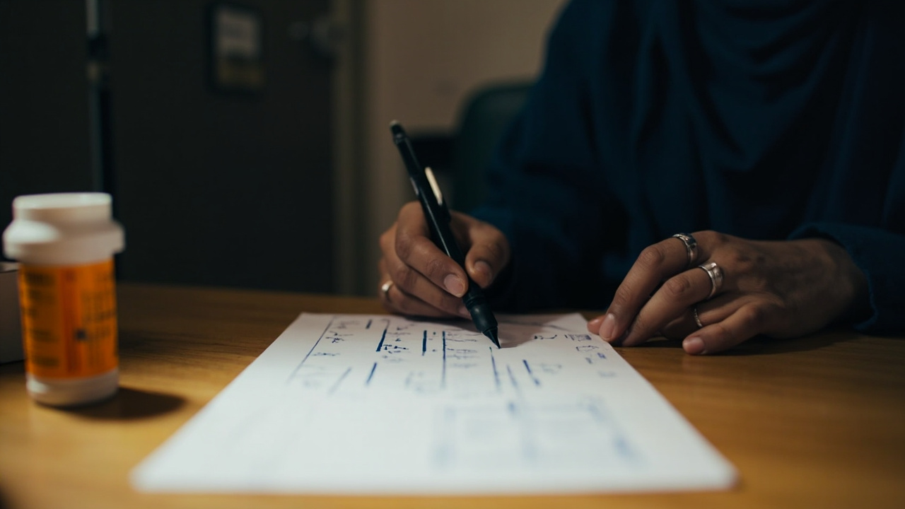 پزشک در حال نوشتن نسخه دارویی