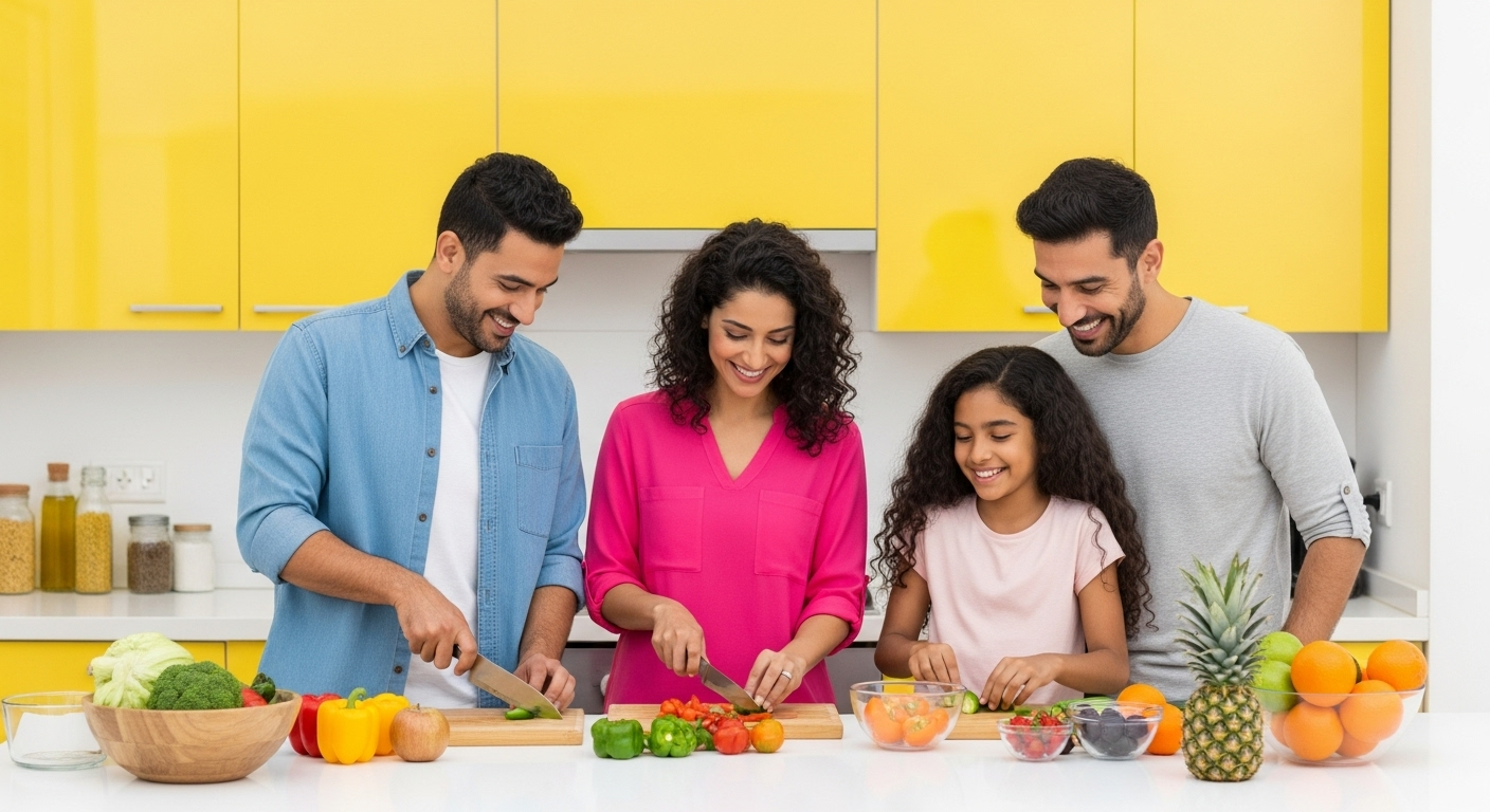 سلامت خانواده با تغذیه سالم سلامت خانواده با تغذیه سالم