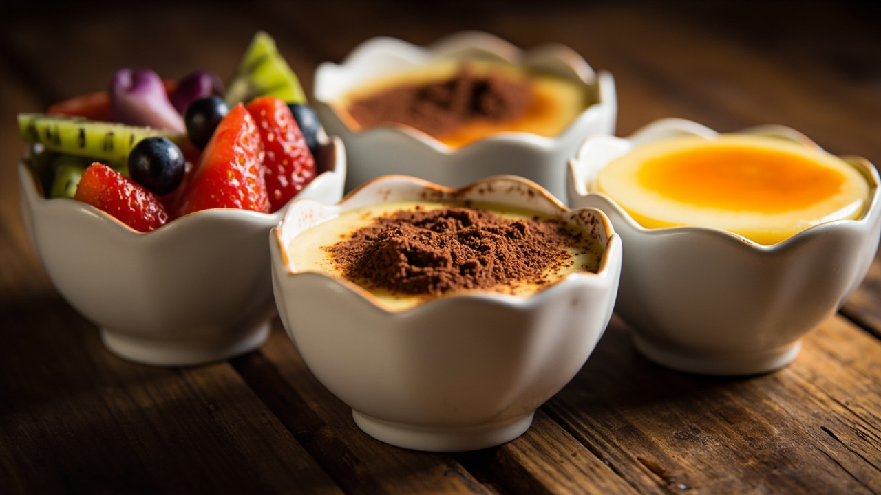 انواع فرنی و تزئینات