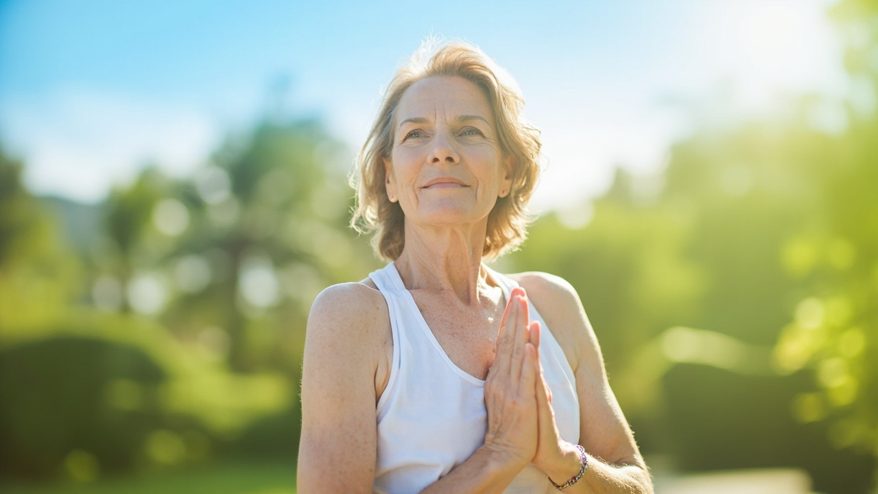 زنی در حال پیاده‌روی و تمرینات ورزشی برای مدیریت کبد چرب