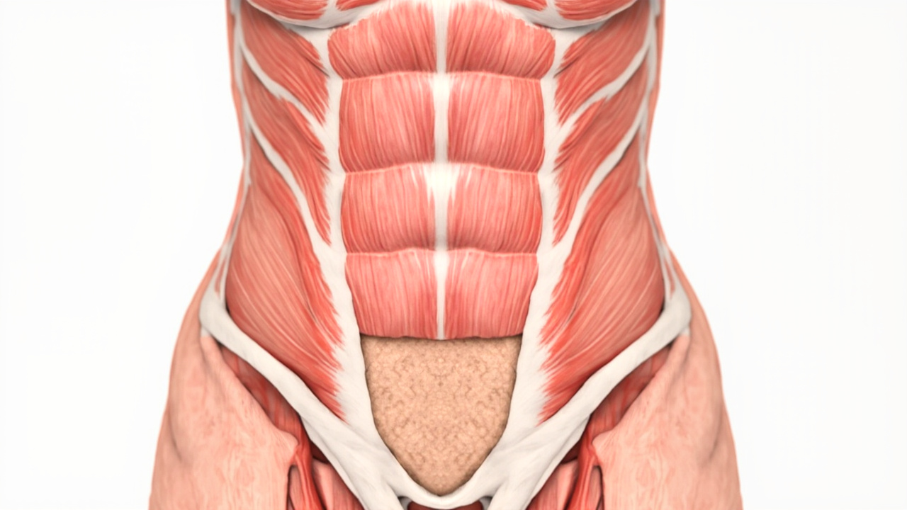 آناتومی عضلات شکم و لایه چربی در زنان