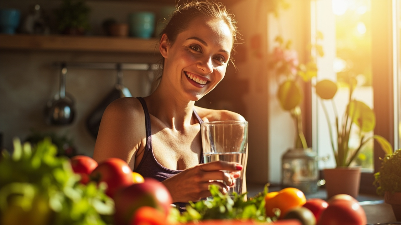 فرد سالم در حال رعایت رژیم فستینگ برای کاهش وزن و سلامت