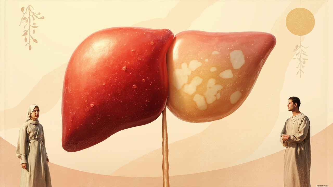 تفاوت کبد سالم و کبد چرب در مردان