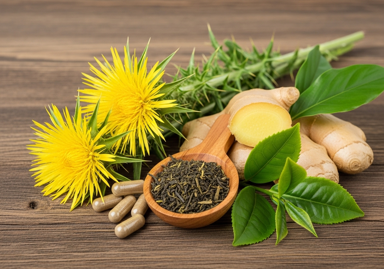 مکمل‌های گیاهی برای کبد چرب