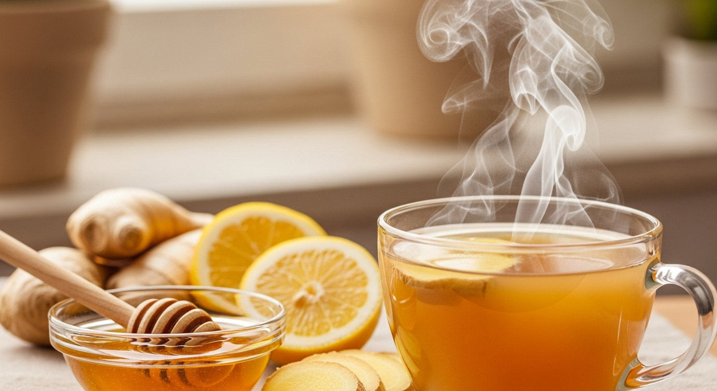 دمنوش و عسل برای سرفه