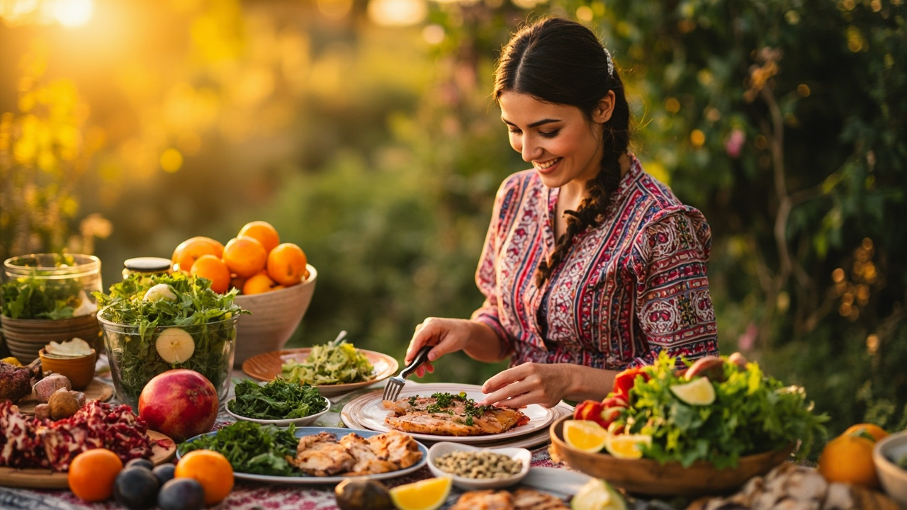 سفره غذای سالم برای پرکاری تیروئید