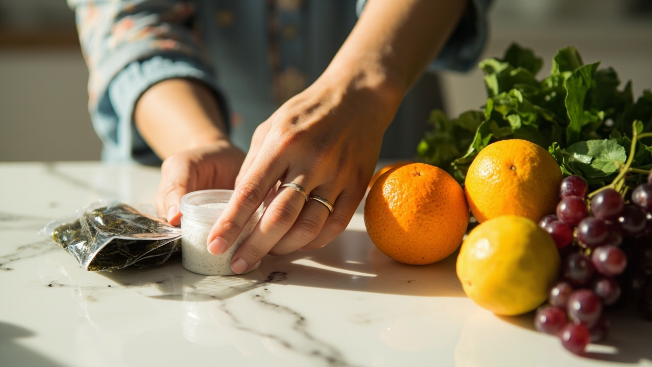 دست در حال کنار زدن غذای یددار در رژیم پرکاری تیروئید