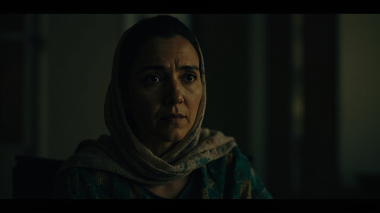 خانم ایرانی با حالت متفکر و نگران