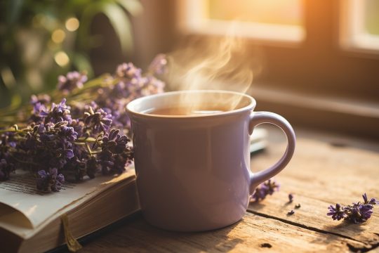 دمنوش اسطوخودوس آرامش‌بخش و گل‌های خشک اسطوخودوس