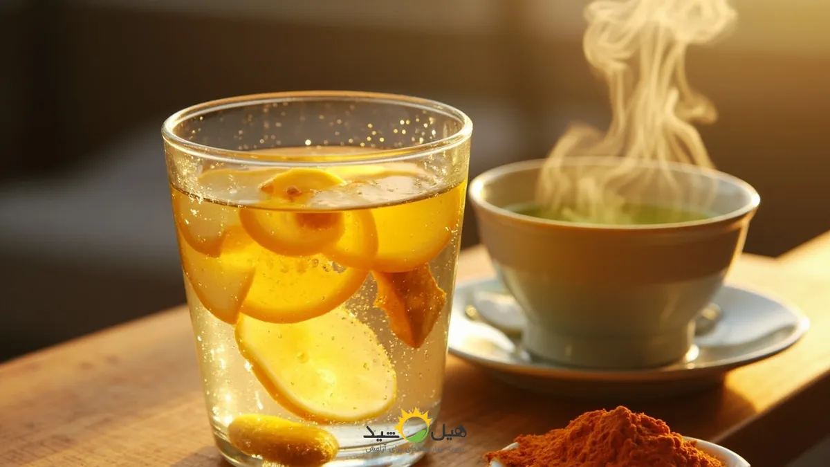 نوشیدنی‌های سم زدایی کبد چرب مانند چای سبز و آب لیمو