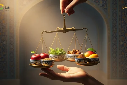 تصویری از مفاهیم مزاج شناسی و تعادل طبع بدن در طب سنتی ایرانی