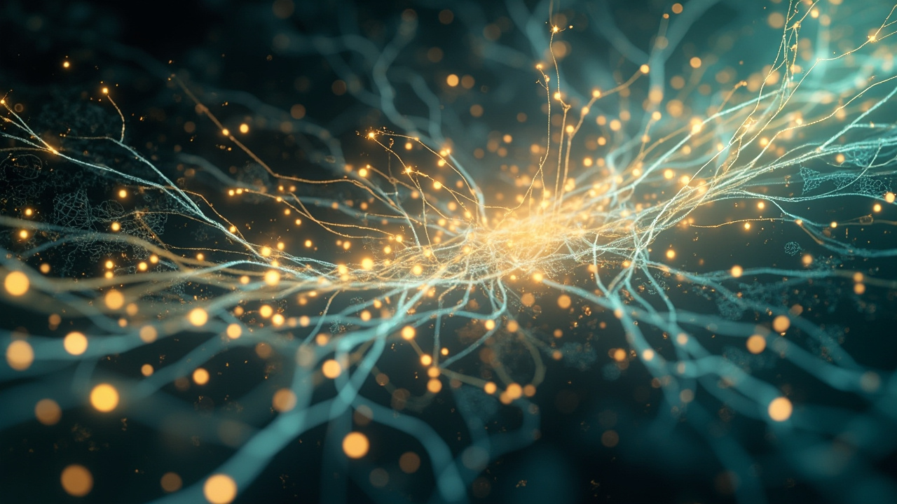 تصویر انتزاعی فعالیت سیستم عصبی مرکزی