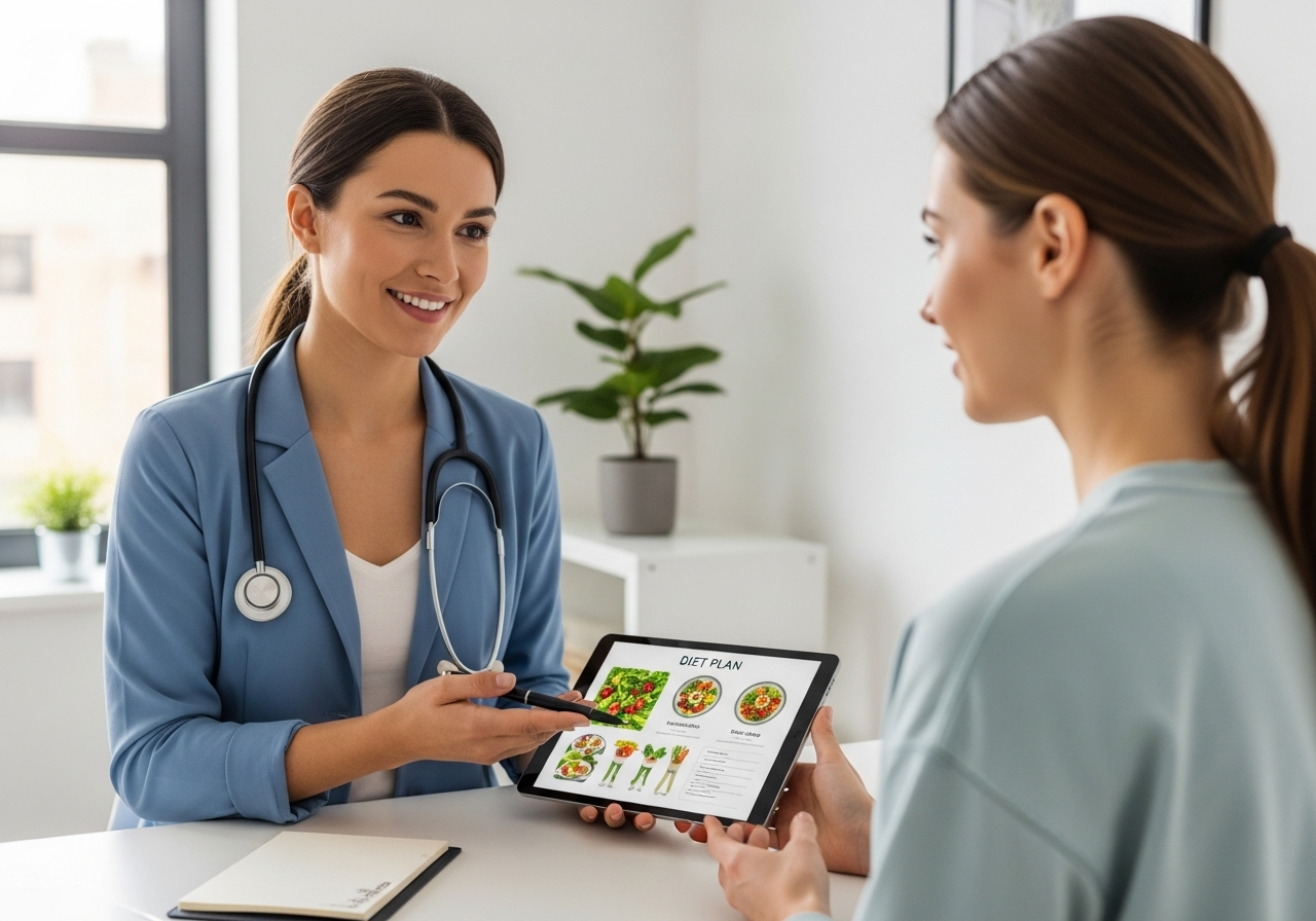 مشاوره متخصص تغذیه برای رژیم لاغری