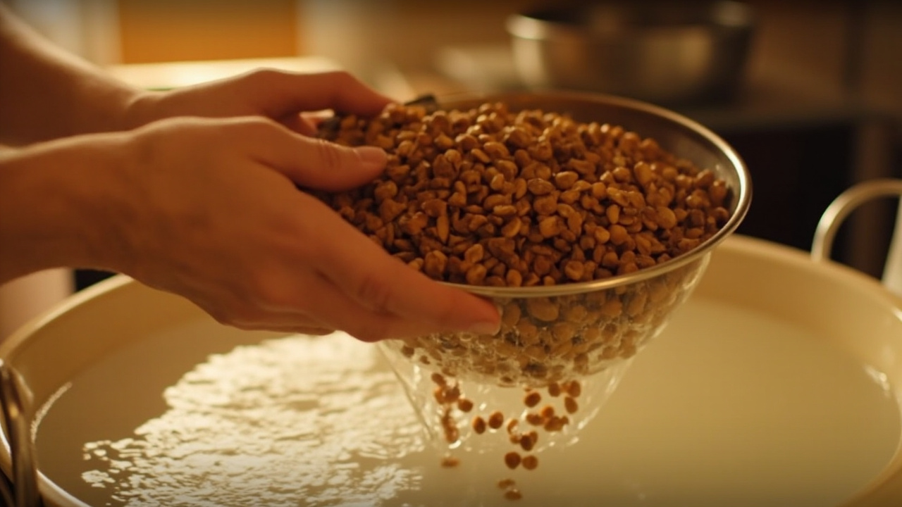 آماده‌سازی عدس برای پخت