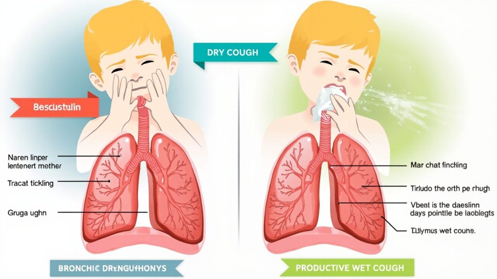 انواع سرفه در کودکان و سیستم تنفسی