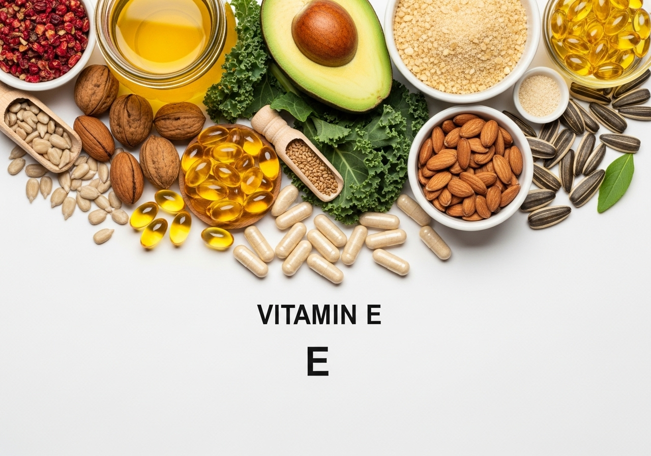 مکمل ویتامین E و منابع طبیعی