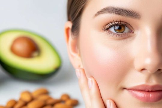 چهره‌ای شاداب با گونه‌های پر و پوست سالم، نشان‌دهنده چاقی طبیعی صورت با تغذیه صحیح