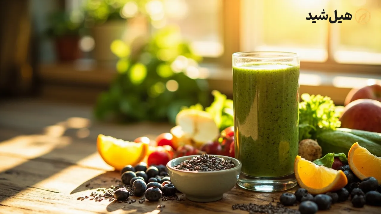 دانه چیا در اسموتی و صبحانه برای کاهش وزن