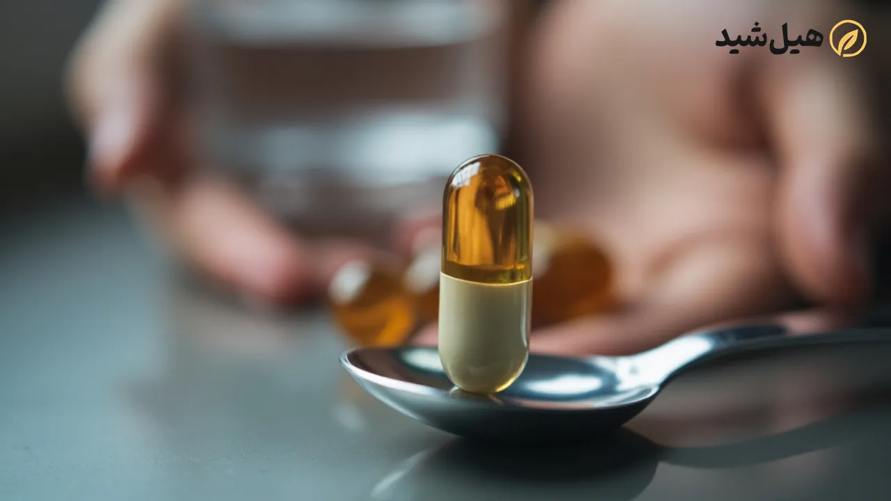 دوز مصرفی امگا ۳ و قاشق