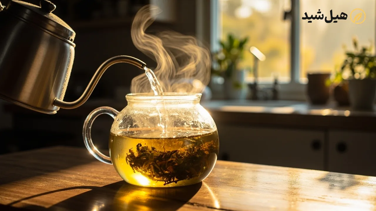 مراحل تهیه دمنوش چای کوهی