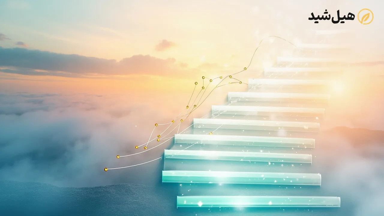 نماد پیشرفت و ثبات در مسیر کاهش وزن و حفظ تناسب اندام