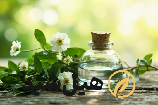 عرق بیدمشک خالص و شاخه بیدمشک تازه