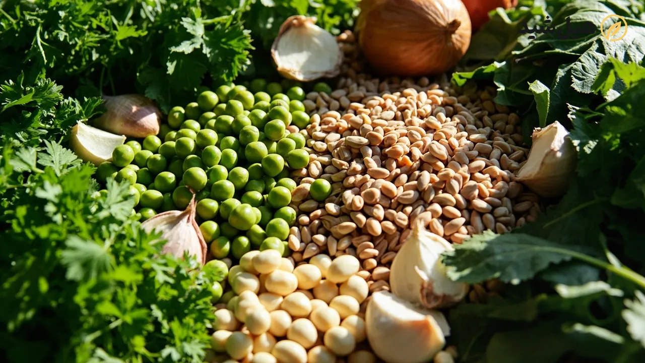 مواد اولیه سالم و مغذی آش ترخینه