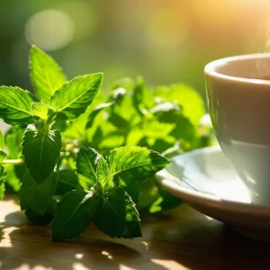 برگ‌های تازه بادرنجبویه و دمنوش آرامش‌بخش