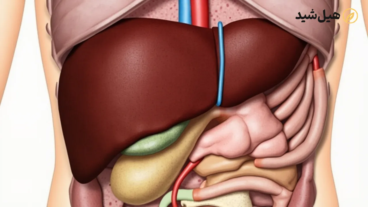 آناتومی کیسه صفرا و کبد