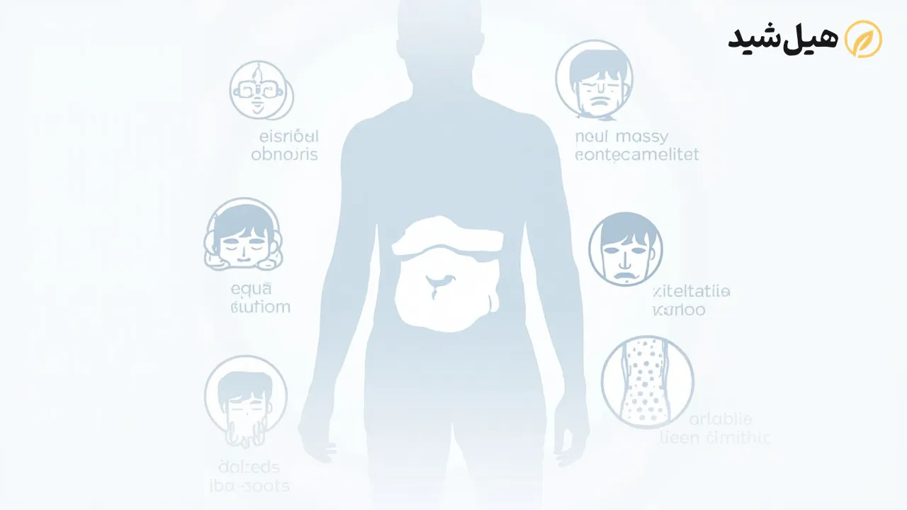 عوارض گلوتن، حساسیت به گلوتن، علائم