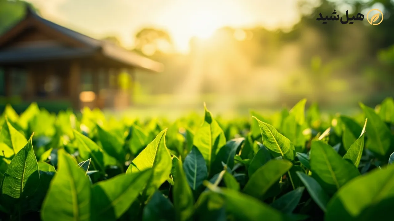 برگهای تازه به لیمو و فضایی آرامشبخش