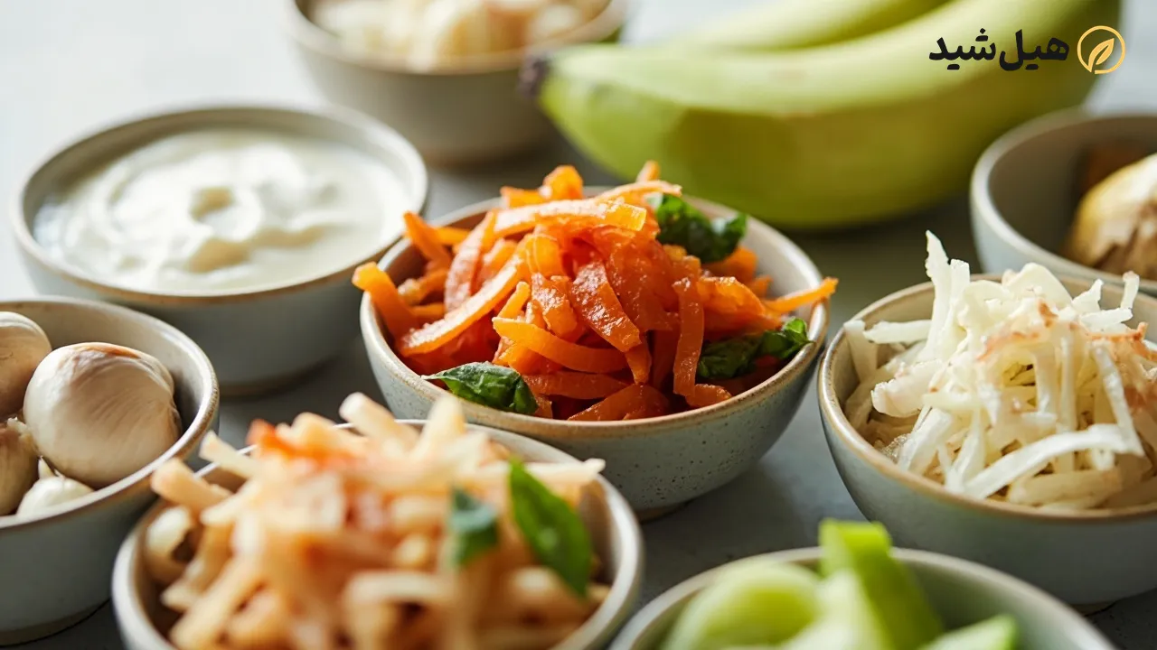 غذاهای پروبیوتیک و پری‌بیوتیک برای تقویت فلور روده