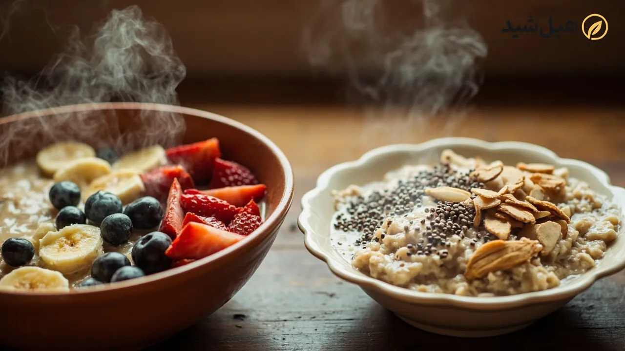 اوتمیل گرم و اوتمیل سرد، دو نوع تهیه اوتمیل