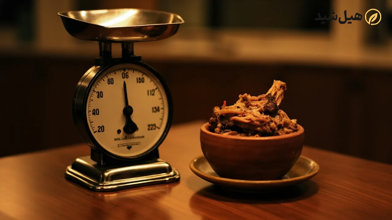 کالری و سهم غذایی کله پاچه