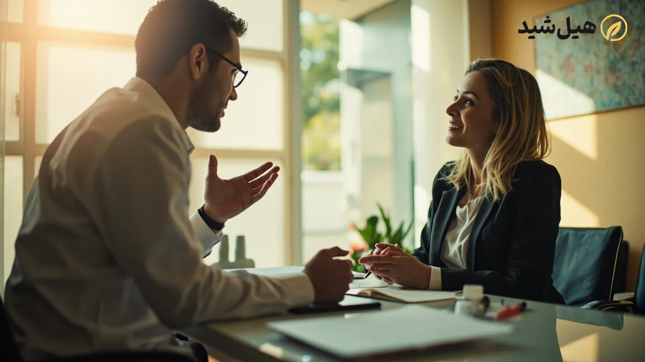 مشاوره با متخصص تغذیه یا پزشک برای کنترل چربی خون