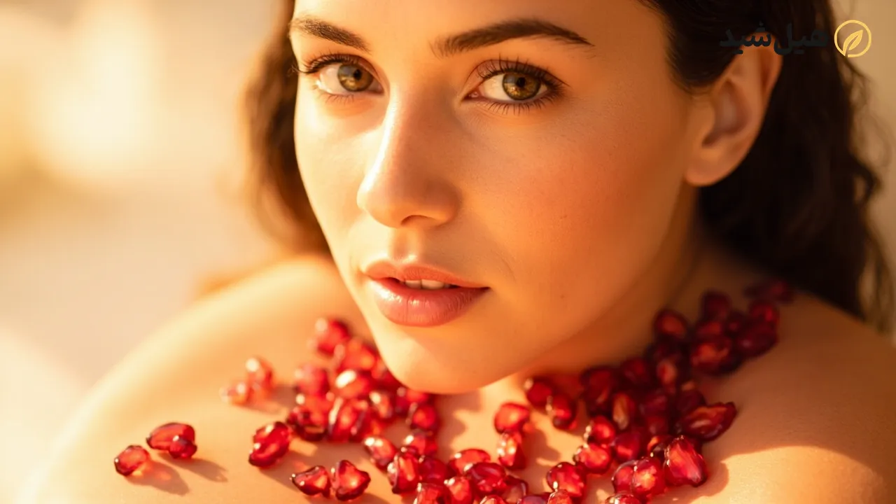 انار برای سلامت پوست و جوانی