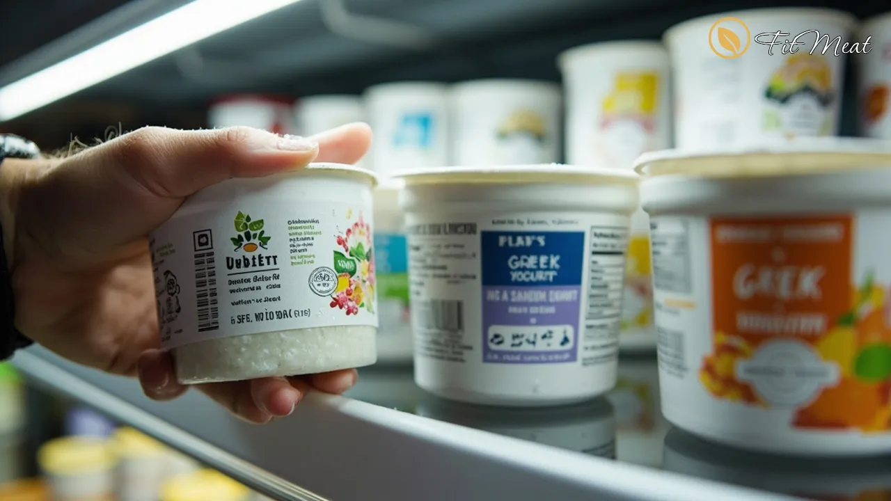 انتخاب ماست یونانی در فروشگاه