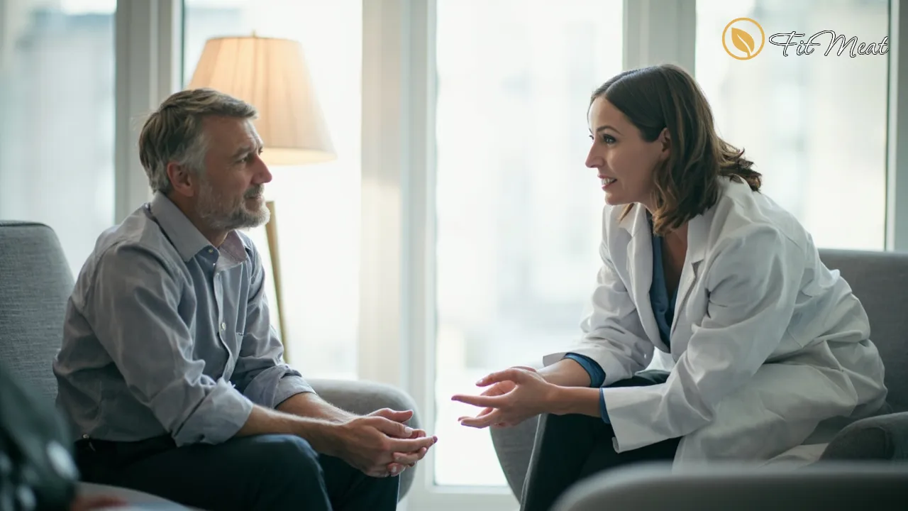 مشاوره با پزشک برای علائم تیروئید