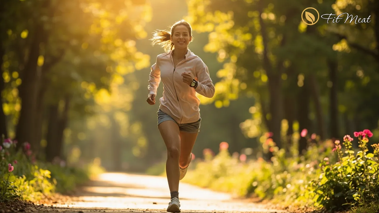 فردی پرانرژی و سالم در حال فعالیت بدنی