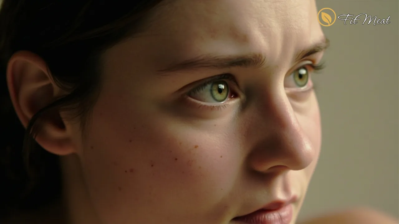 چهره خسته و رنگ پریده، نمادی از علائم کمبود آهن