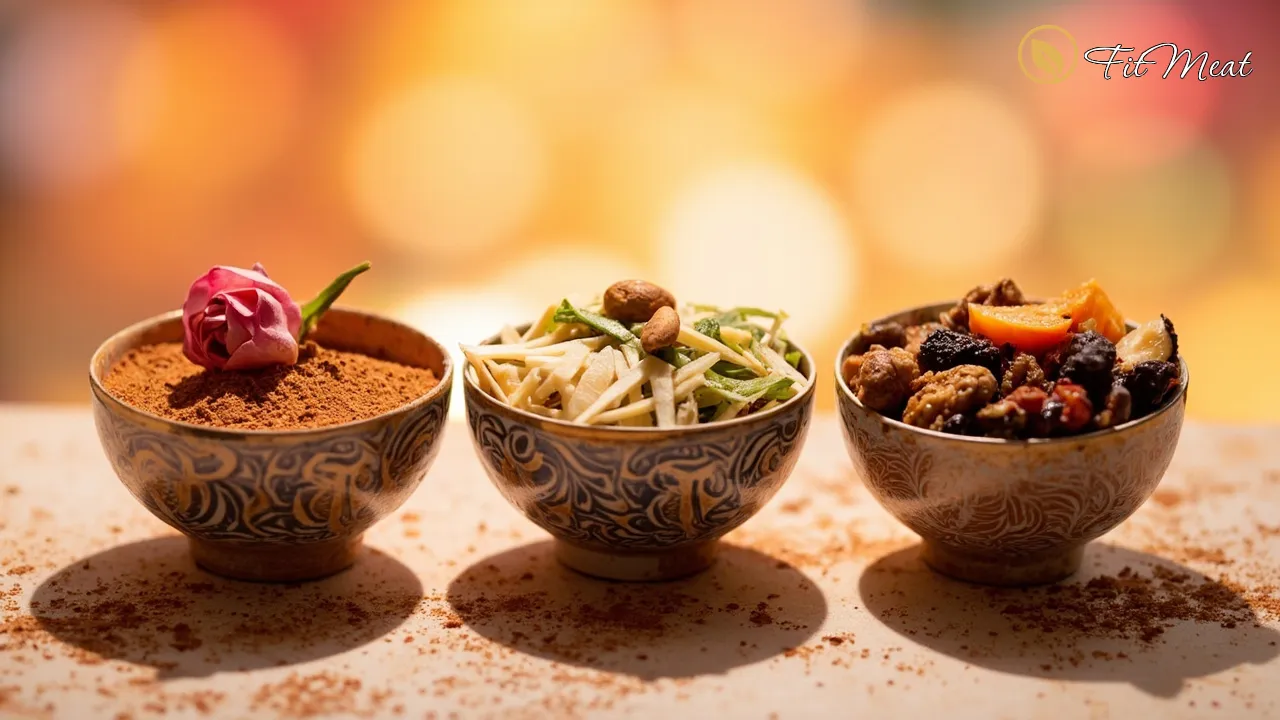 انواع کاچی با تزئینات مختلف شامل کاچی زعفرانی و کاچی چهار مغز