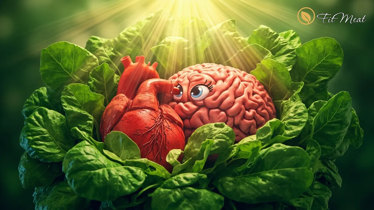 اسفناج و سلامت جامع بدن، نمادی از تغذیه برای ارگان‌های داخلی