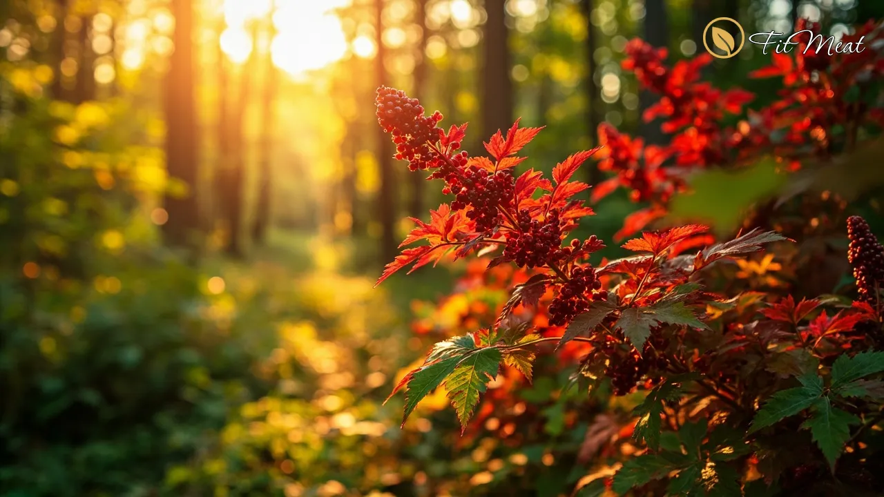 میوه و برگ درخت سماق، گیاه شناسی سماق
