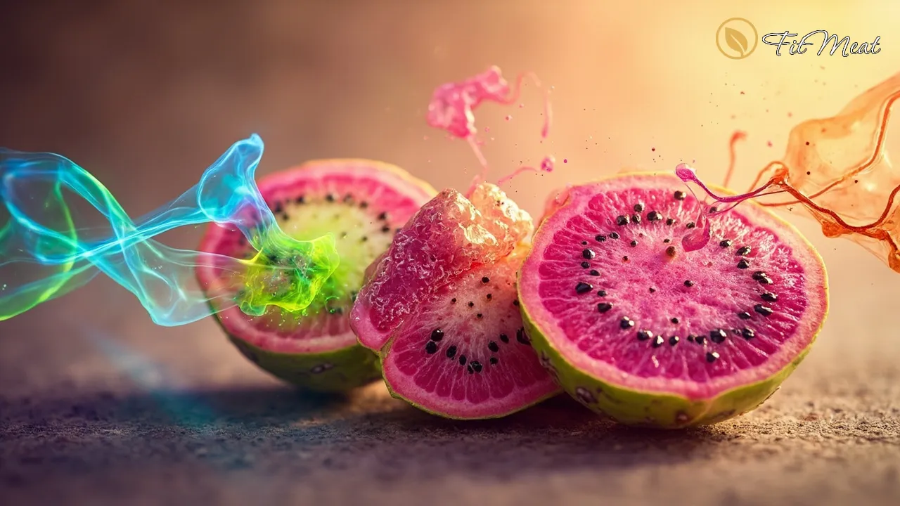 تصویر مفهومی خواص درمانی میوه کاکتوس در سطح سلولی